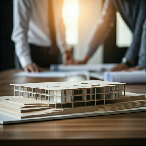 Equipe discutindo execução de obra